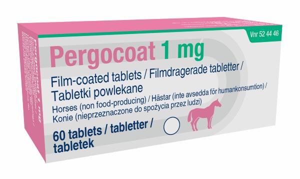 Pergocoat 1mg 60 film-coated tablets for horses